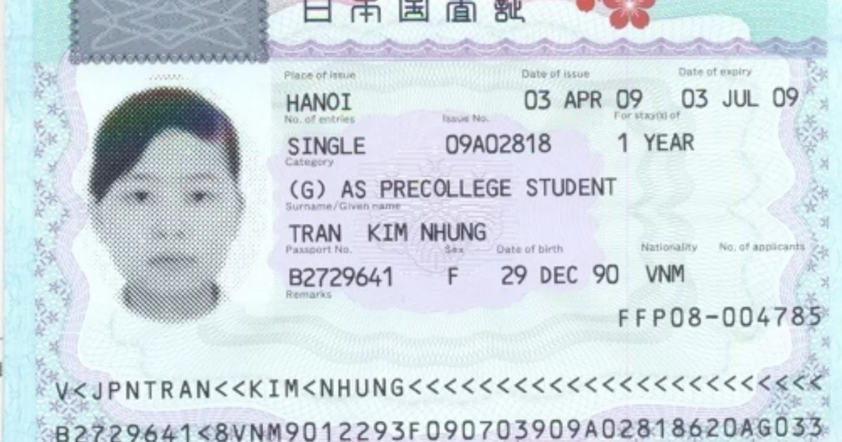 Phân loại visa Nhật Bản