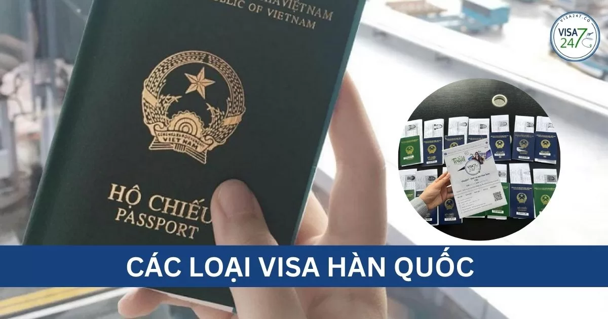 Phân loại visa Hàn Quốc