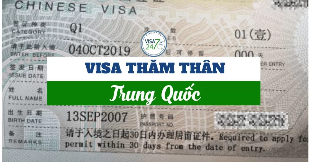 Visa thăm thân Trung Quốc