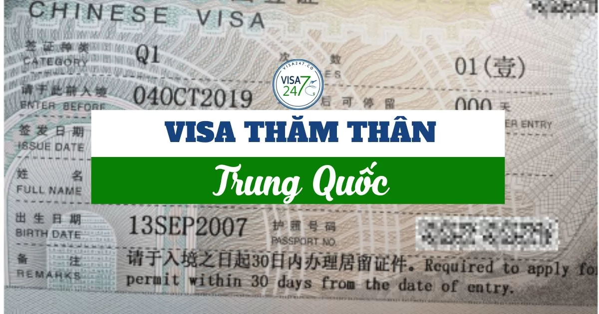 Visa thăm thân Trung Quốc