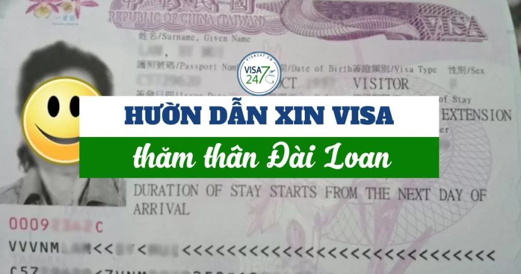 Hướng dẫn xin visa thăm thân Đài Loan